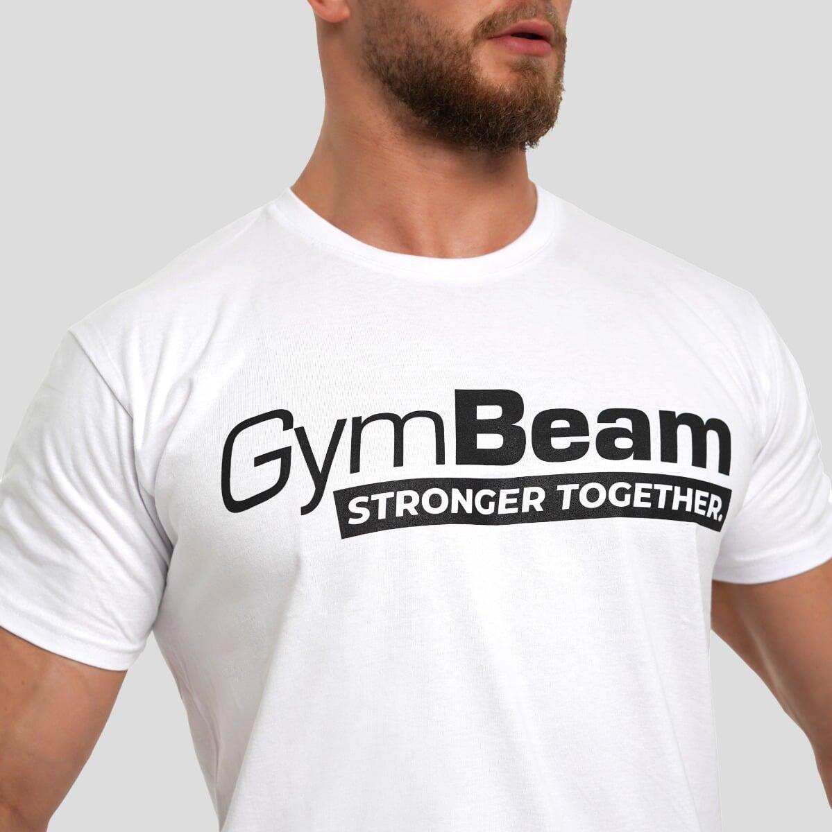 T-shirt uomo traspirante bianca Stronger Together 4/7