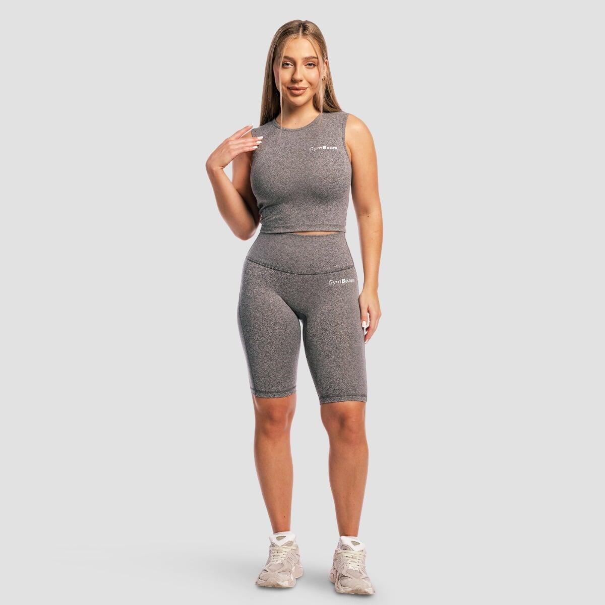Canotta donna palestra senza maniche grigia Core 5/7