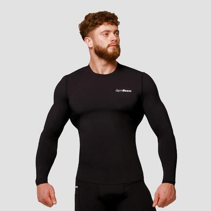 Koszulka męska fitness kompresyjna z długim rękawem Mid