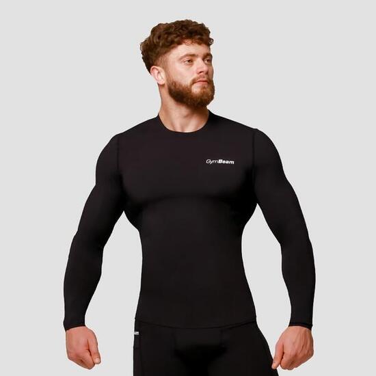 Koszulka męska fitness kompresyjna z długim rękawem Mid