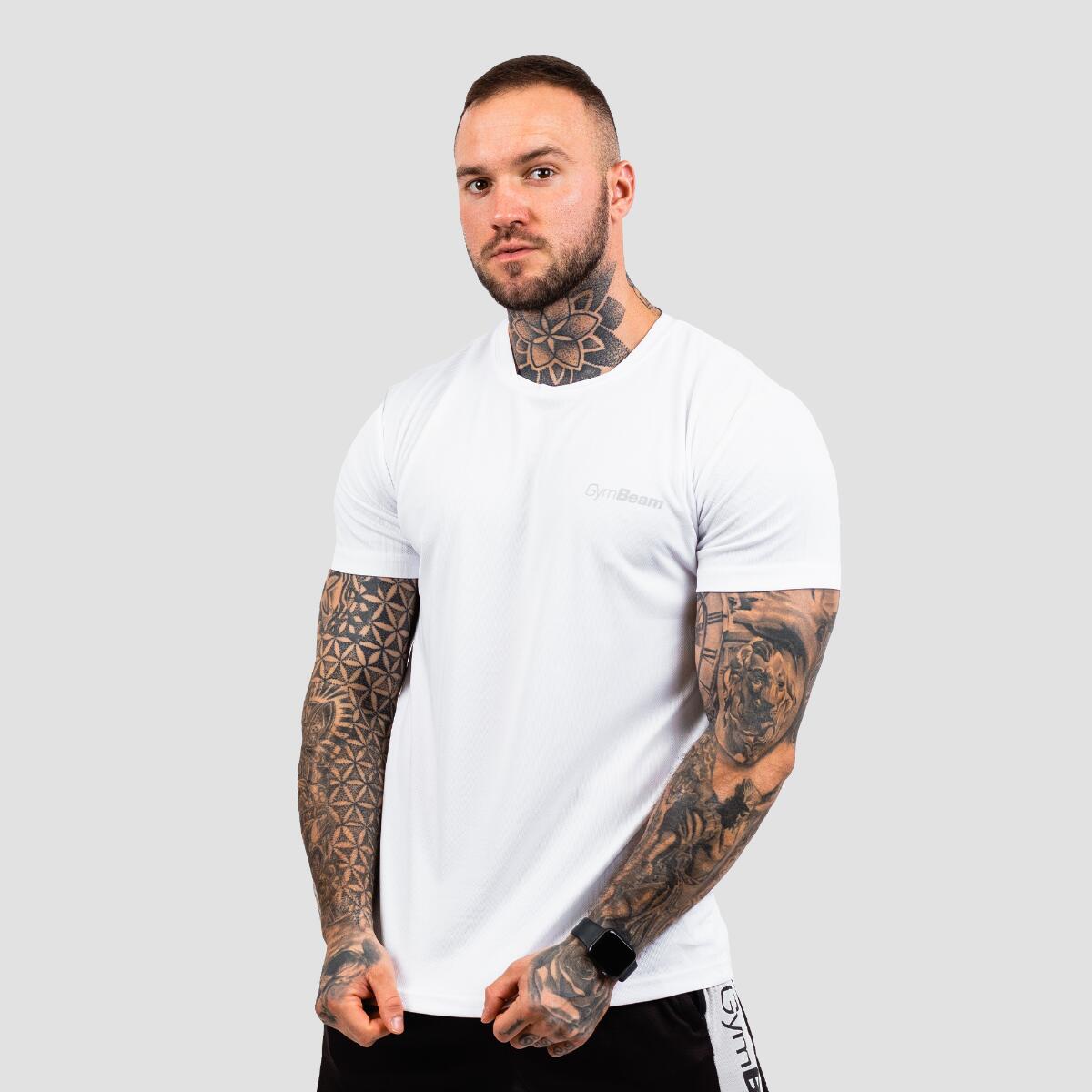 T-shirt uomo palestra slim bianca TRN 2/4