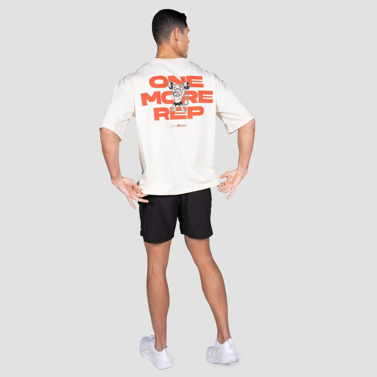 T-shirt uomo palestra oversize crema GymRat 5/7