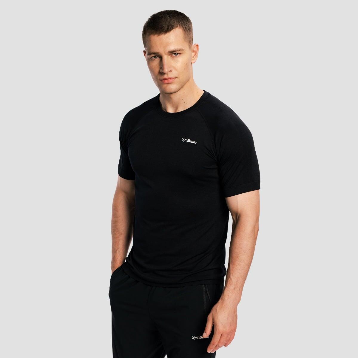 T-shirt uomo running traspirante nera Pulse X 3/7