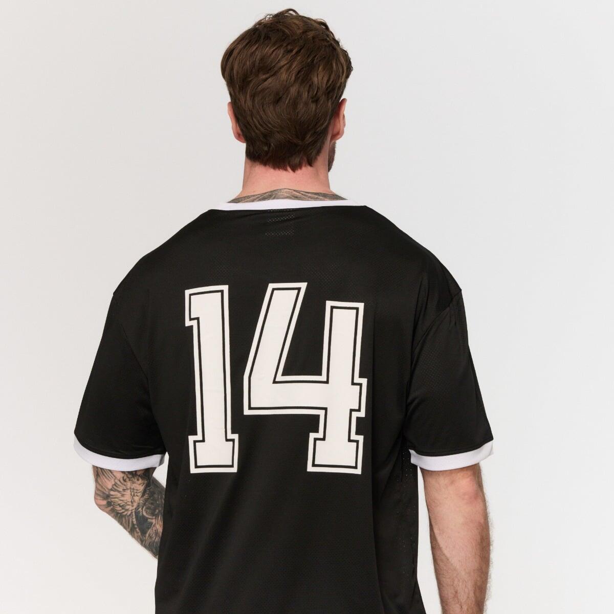 Maglietta uomo basket oversize nera Varsity 4/6
