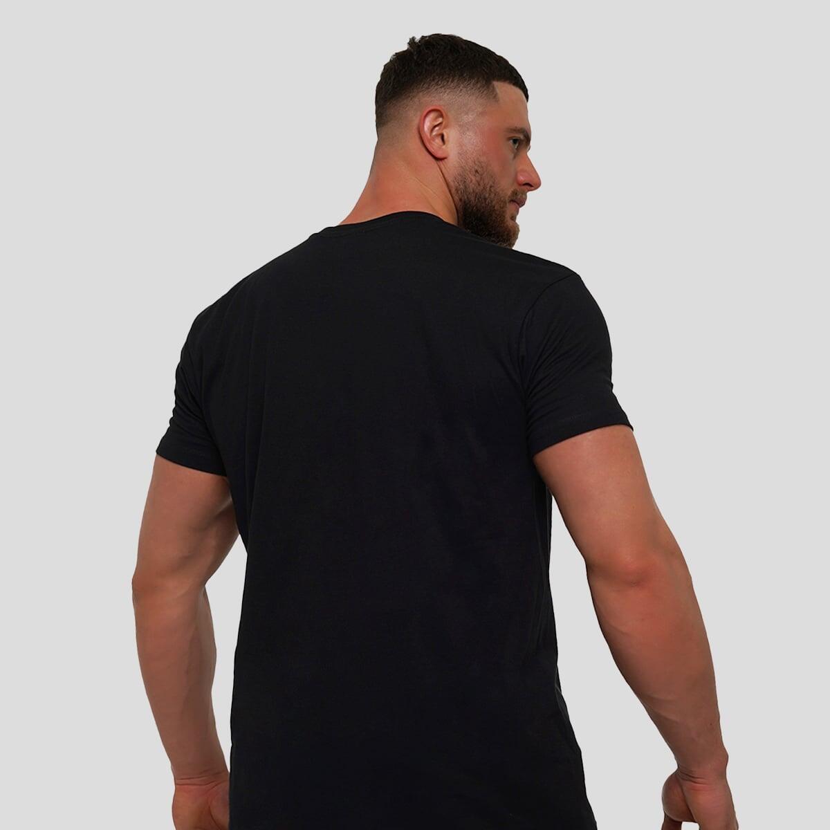 Tričko pánské fitness regular fit černé Willpower 3/7