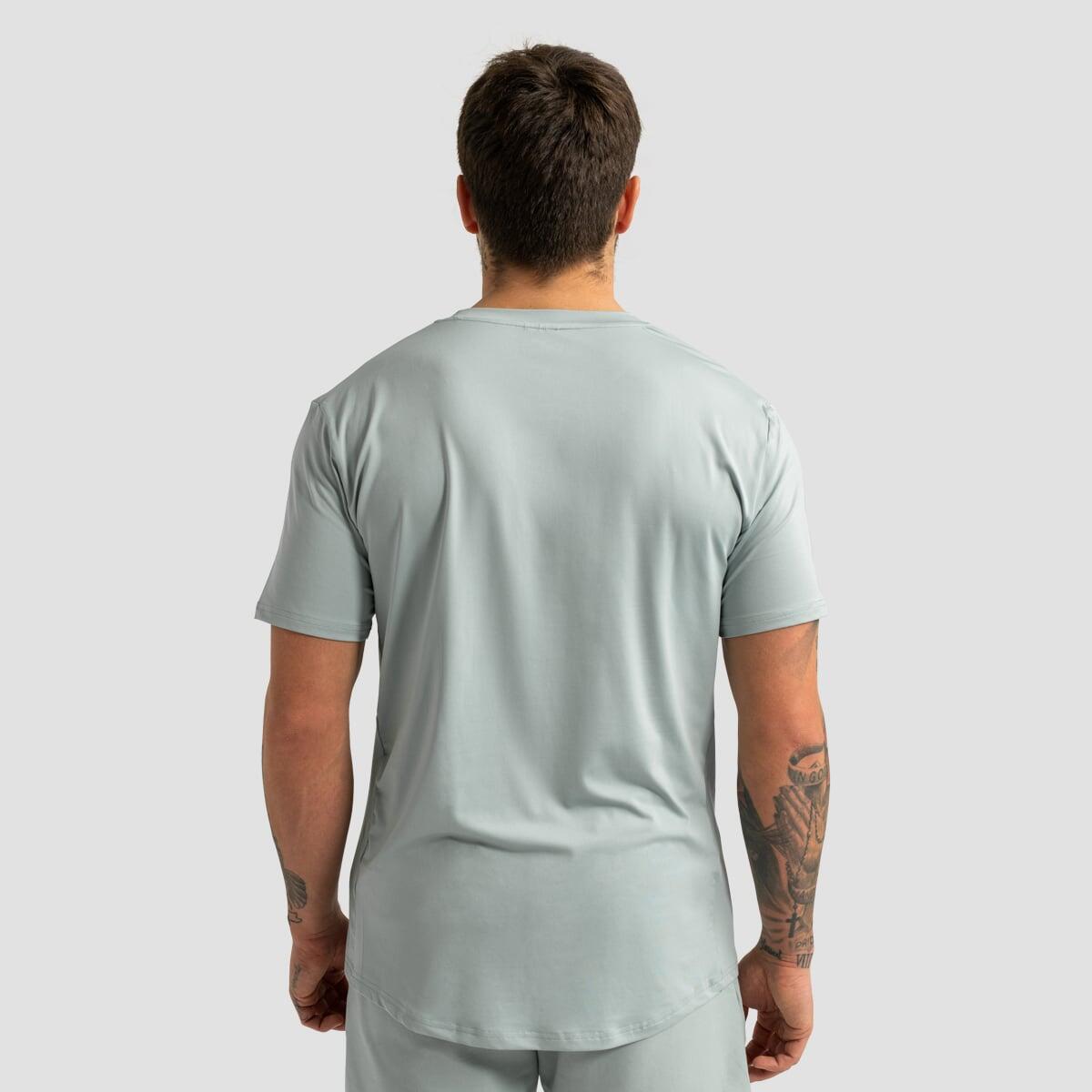T-shirt męski GymBeam regular fit zielony eukaliptus 3/7