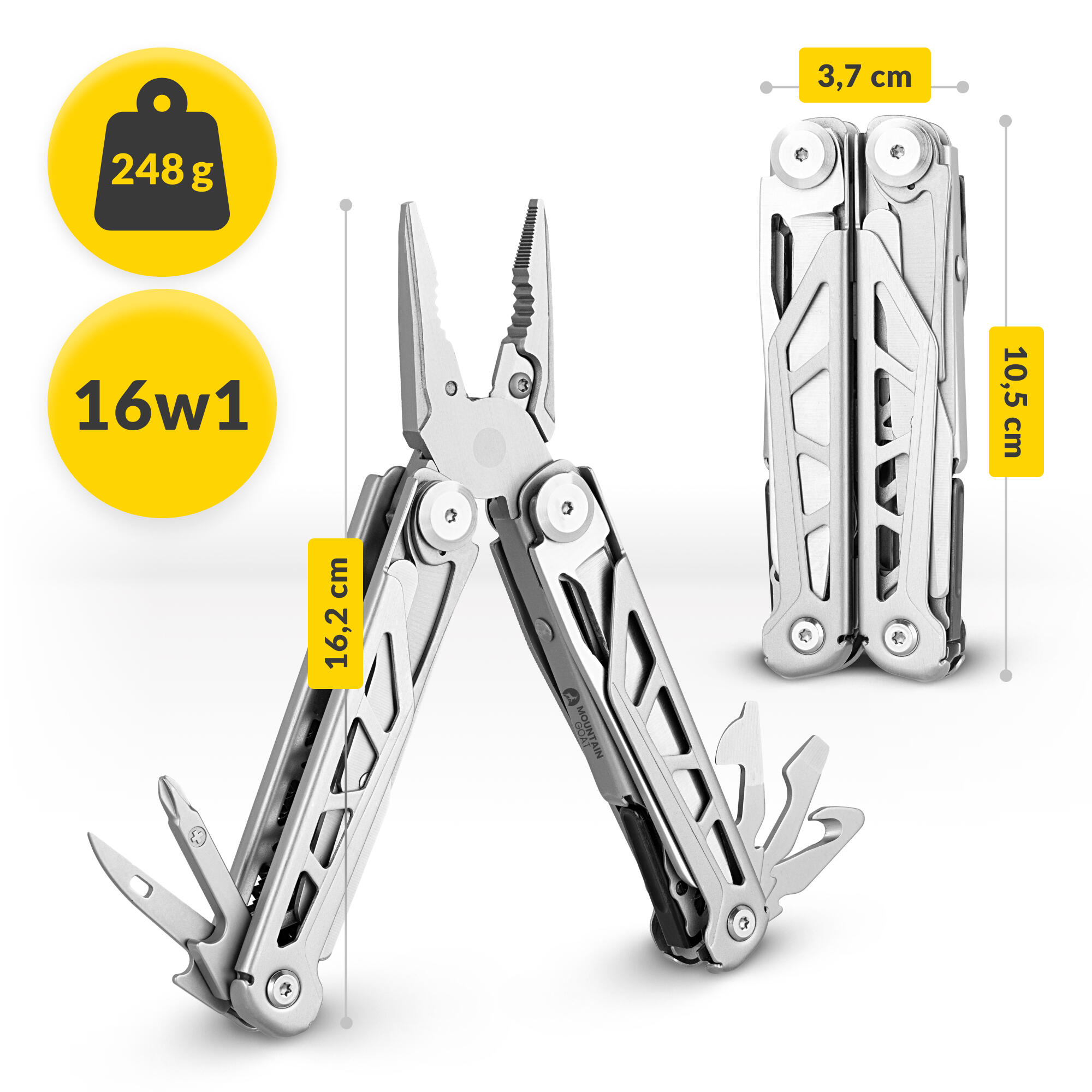 Narzędzie wielofunkcyjne Mountain Goat CarryLOCK Multitool 16w1 3/7