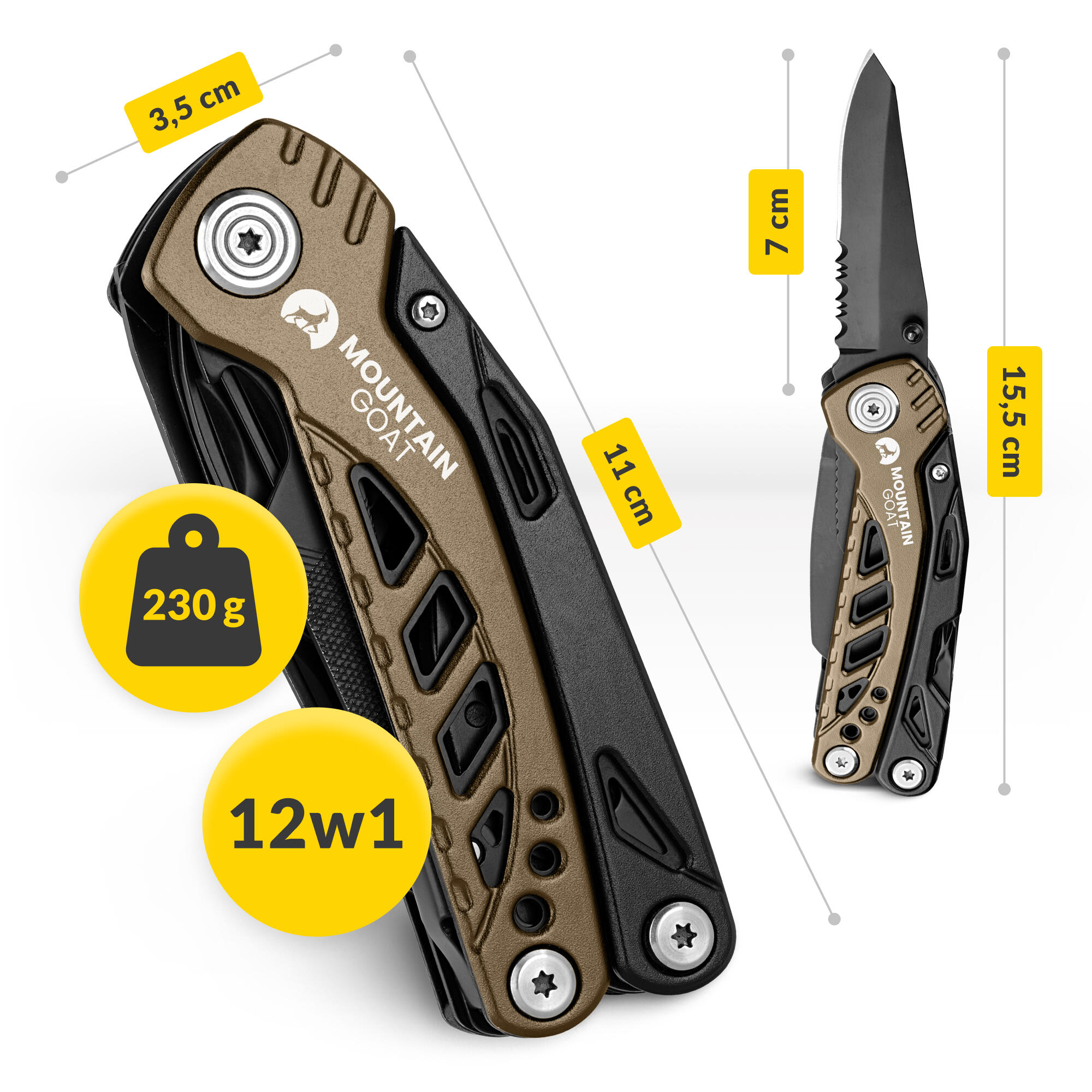 Narzędzie wielofunkcyjne Mountain Goat CarryGUARD Multitool 12w1 3/7