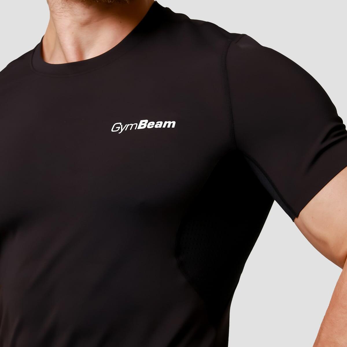 T-shirt uomo palestra slim nera 2/7