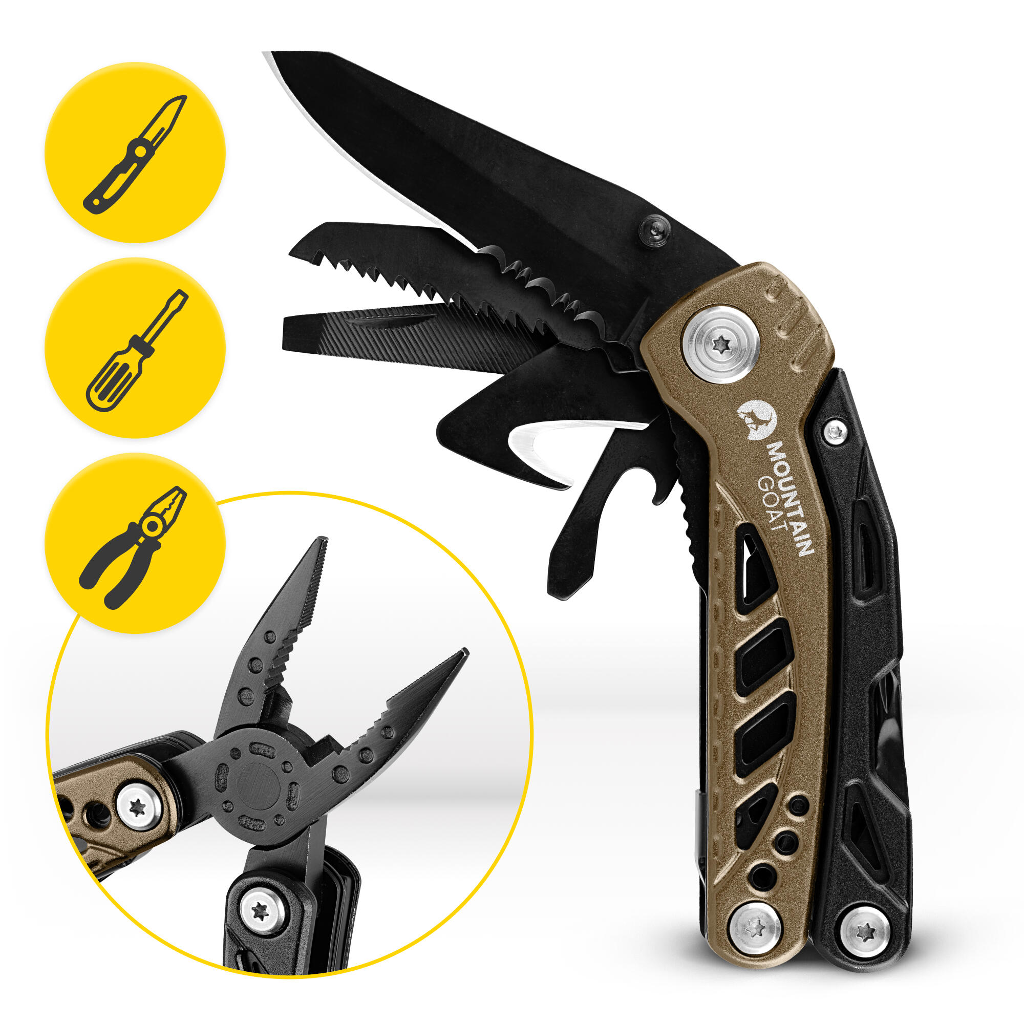 Narzędzie wielofunkcyjne Mountain Goat CarryGUARD Multitool 12w1 4/7