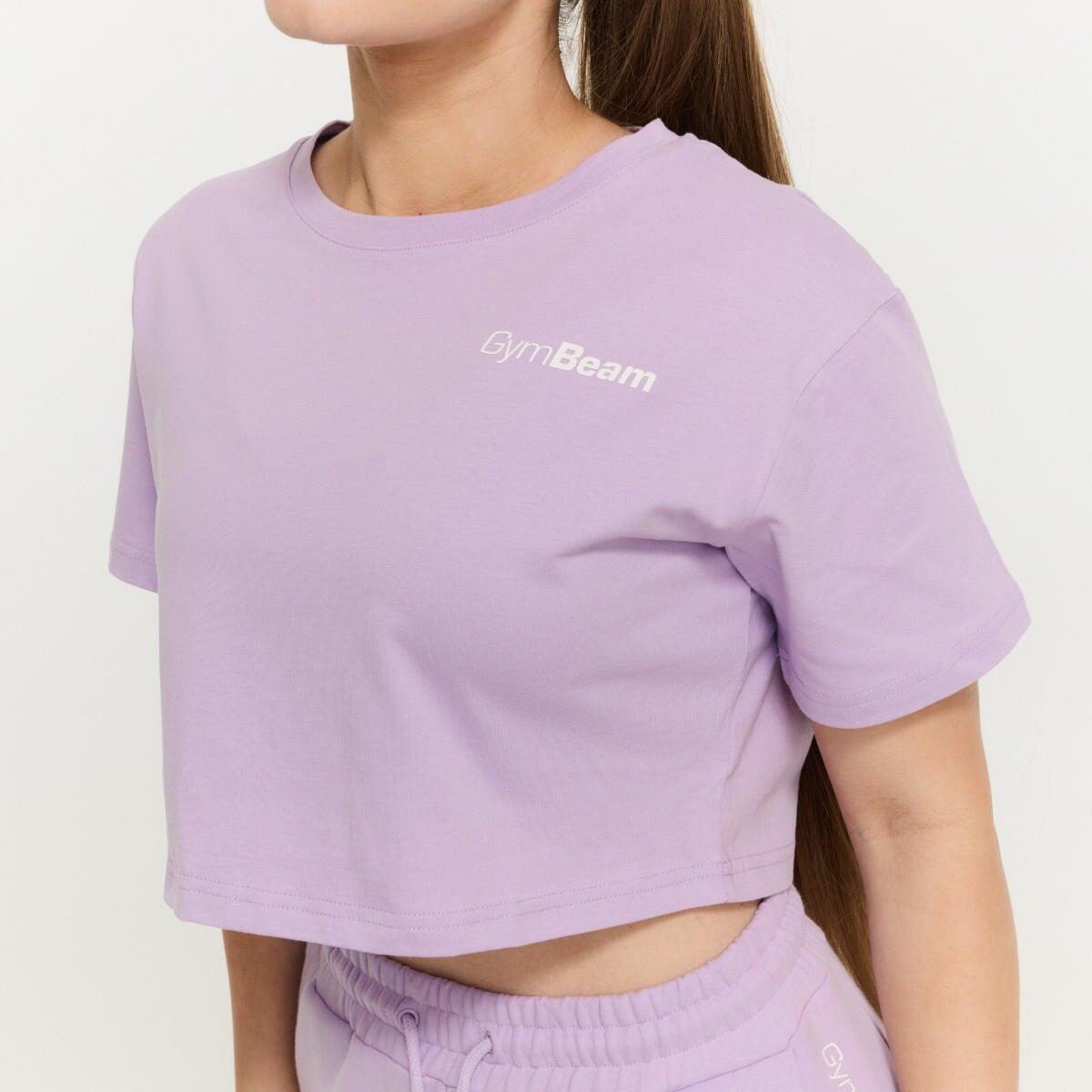 Crop top donna palestra cropped viola Limitless 3/7