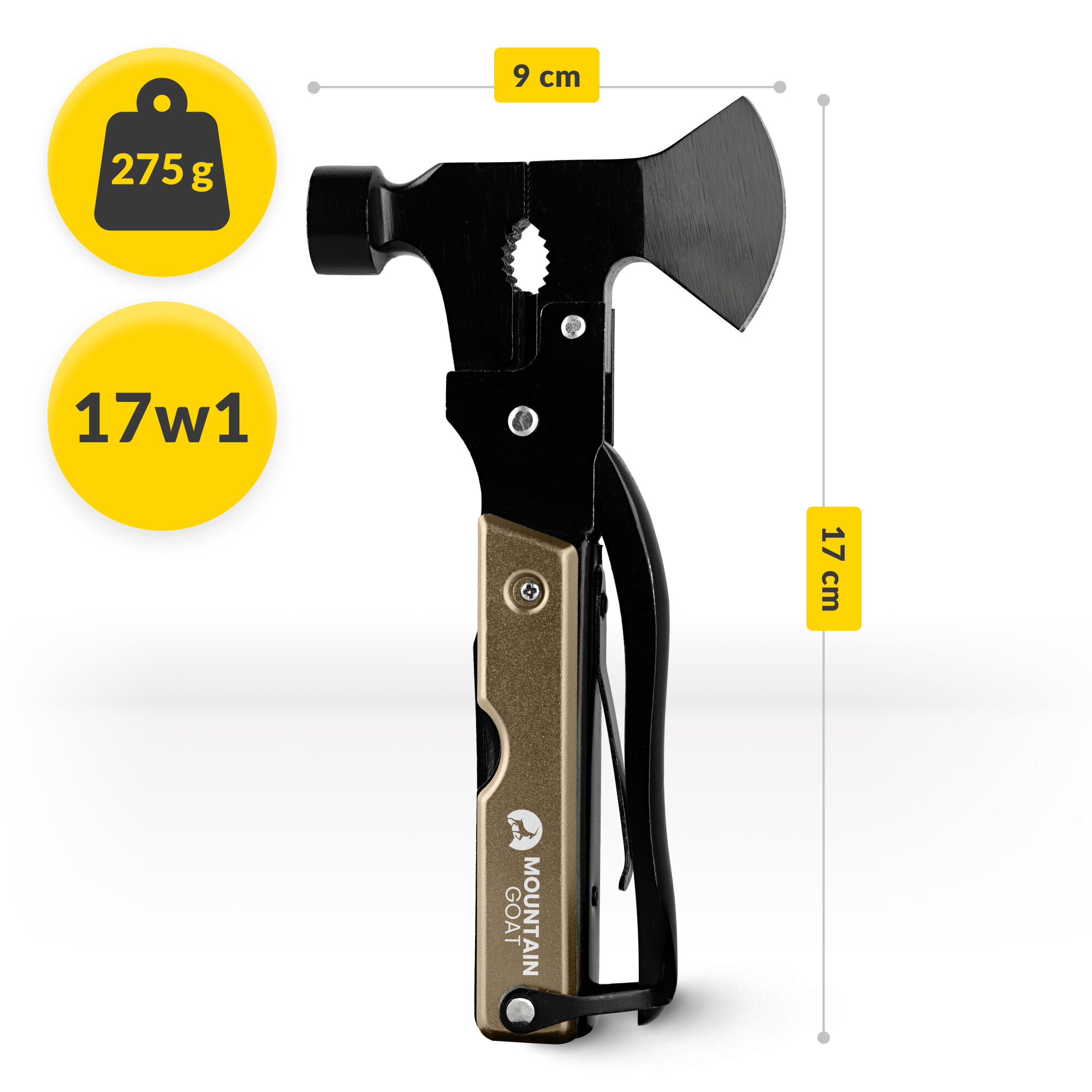 Narzędzie wielofunkcyjne Mountain Goat CarryAXE  Multitool 17w1 3/7