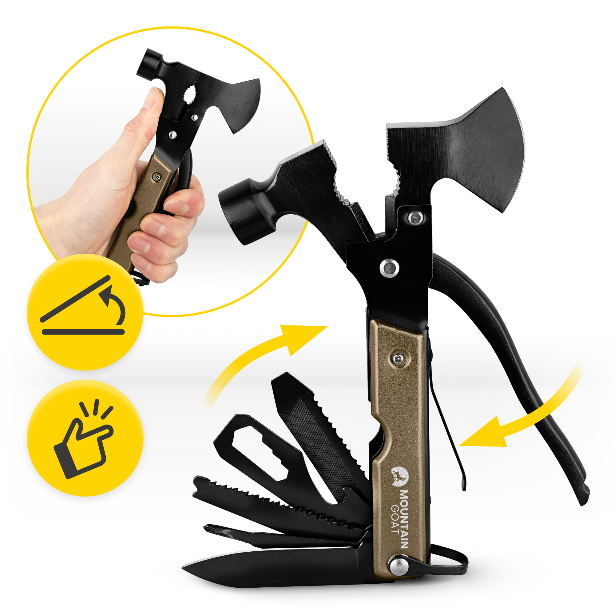Narzędzie wielofunkcyjne Mountain Goat CarryAXE  Multitool 17w1 6/7
