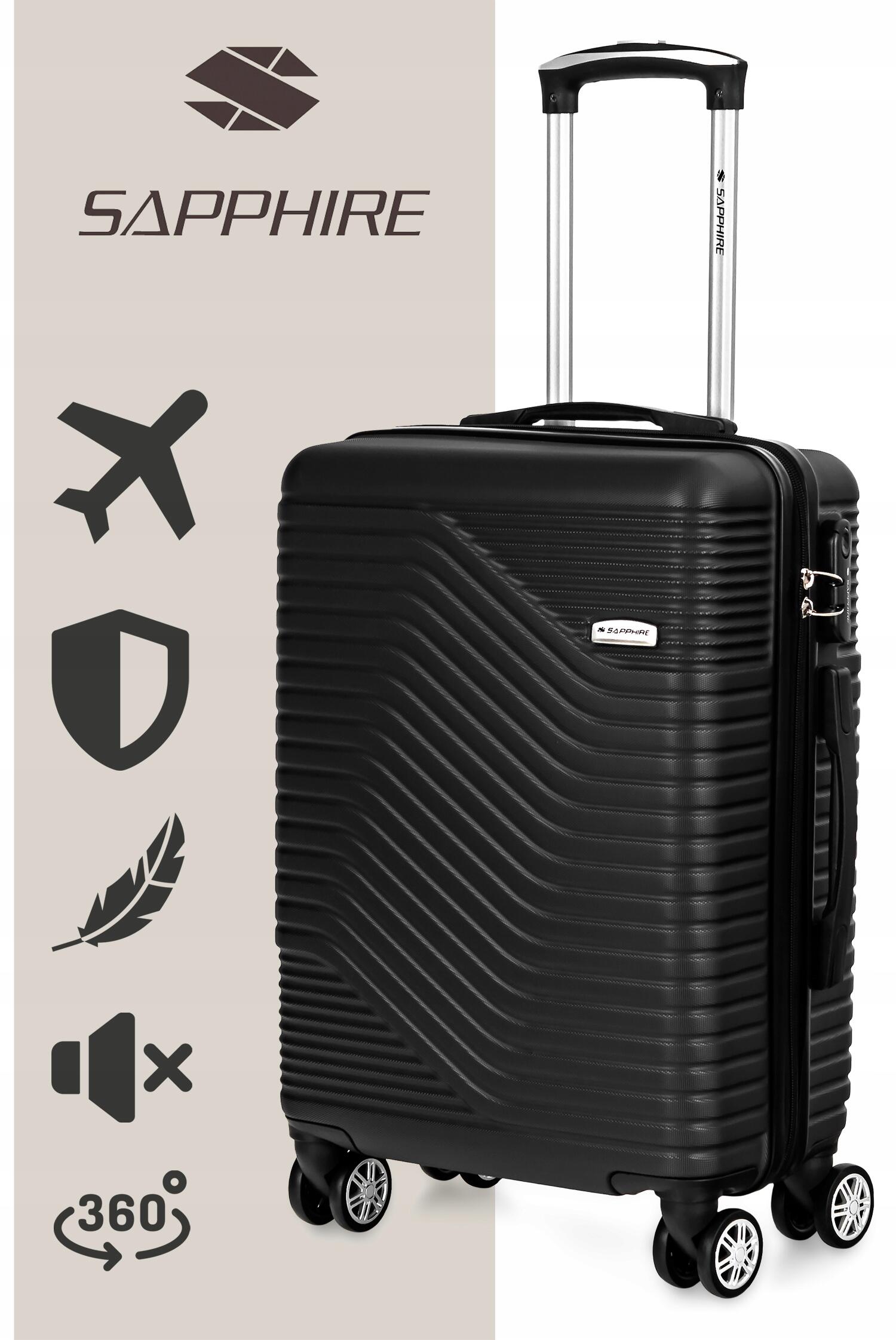Walizka podróżna na kółkach Sapphire ST-140 DUO - kabinowa ABS 2/7