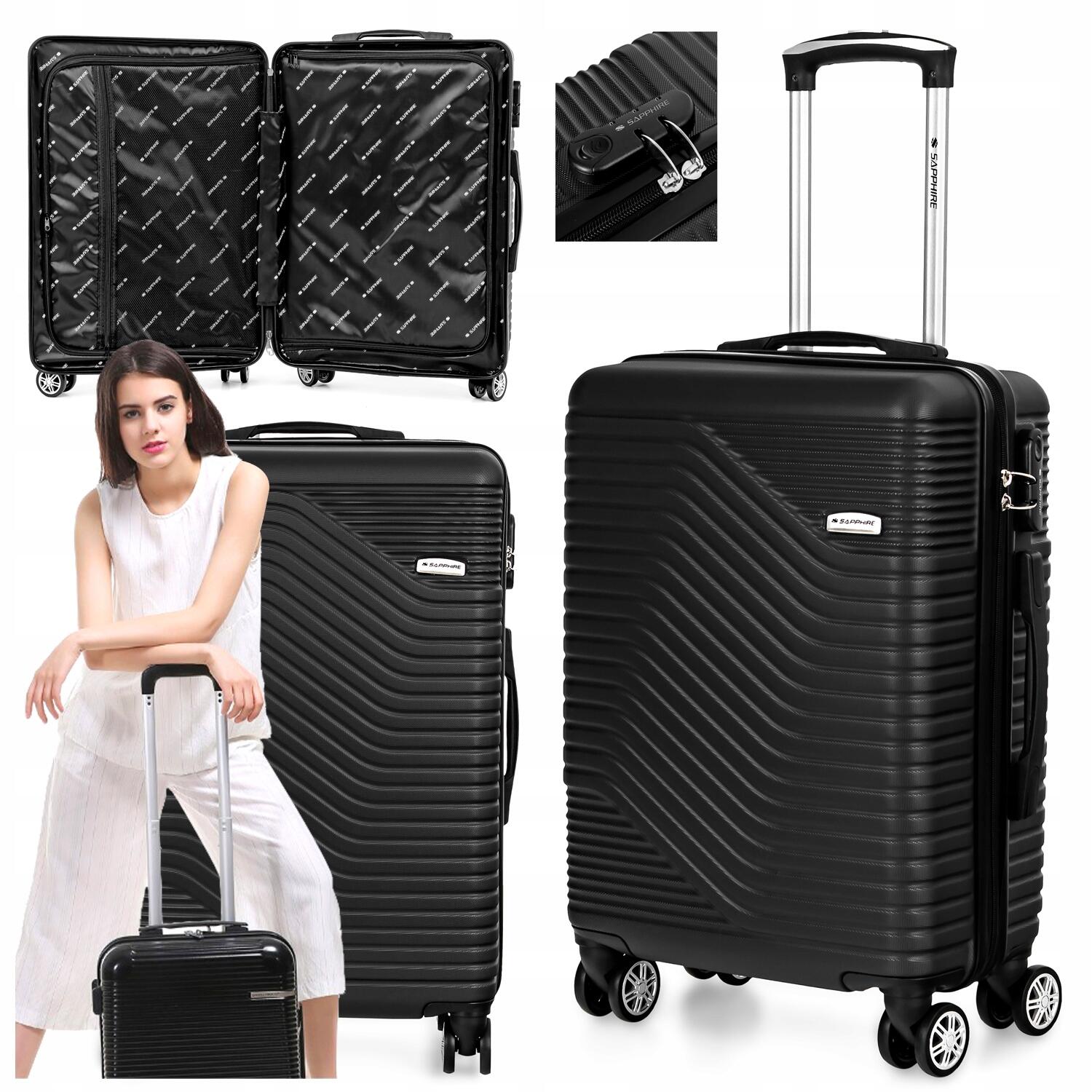 Walizka podróżna na kółkach Sapphire ST-140 DUO - średnia ABS 7/7
