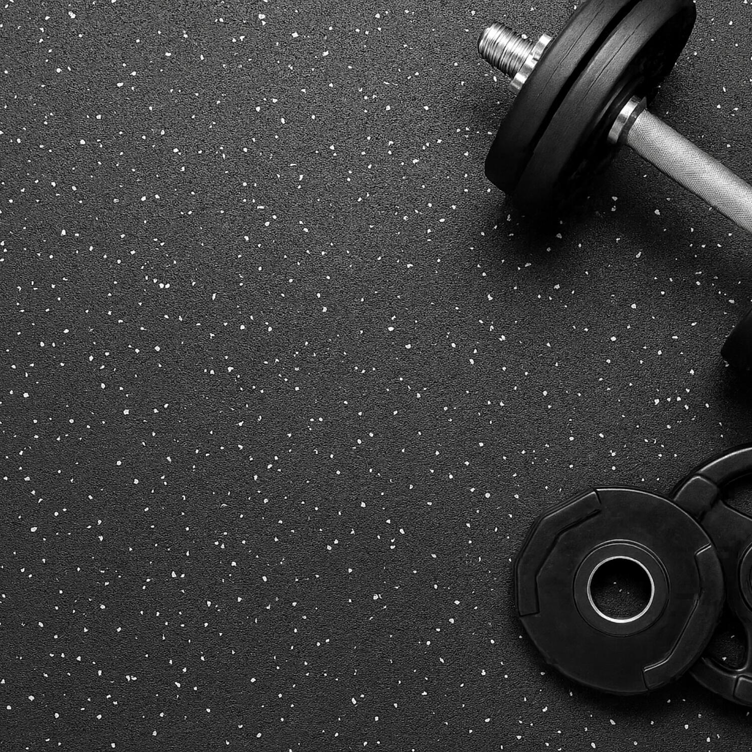 Suelo gimnasio SBR 8 mm antideslizante con EPDM, rollo 1,25×10 m gris | SPORT 2/3