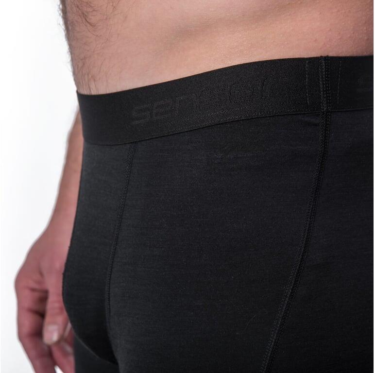 SENSOR Bokserki męskie Merino Air Men Boxers Long black-S 3/6