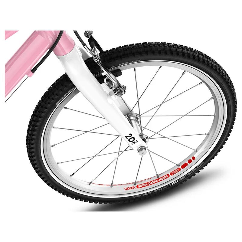 Bicicletă copii Woom GO 4, roți 20" Powder Pink