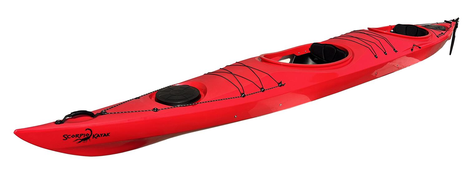 Kajak dwuosobowy wyprawowy do pływania Scorpio kayak Cruiser Twin + ster 2/4
