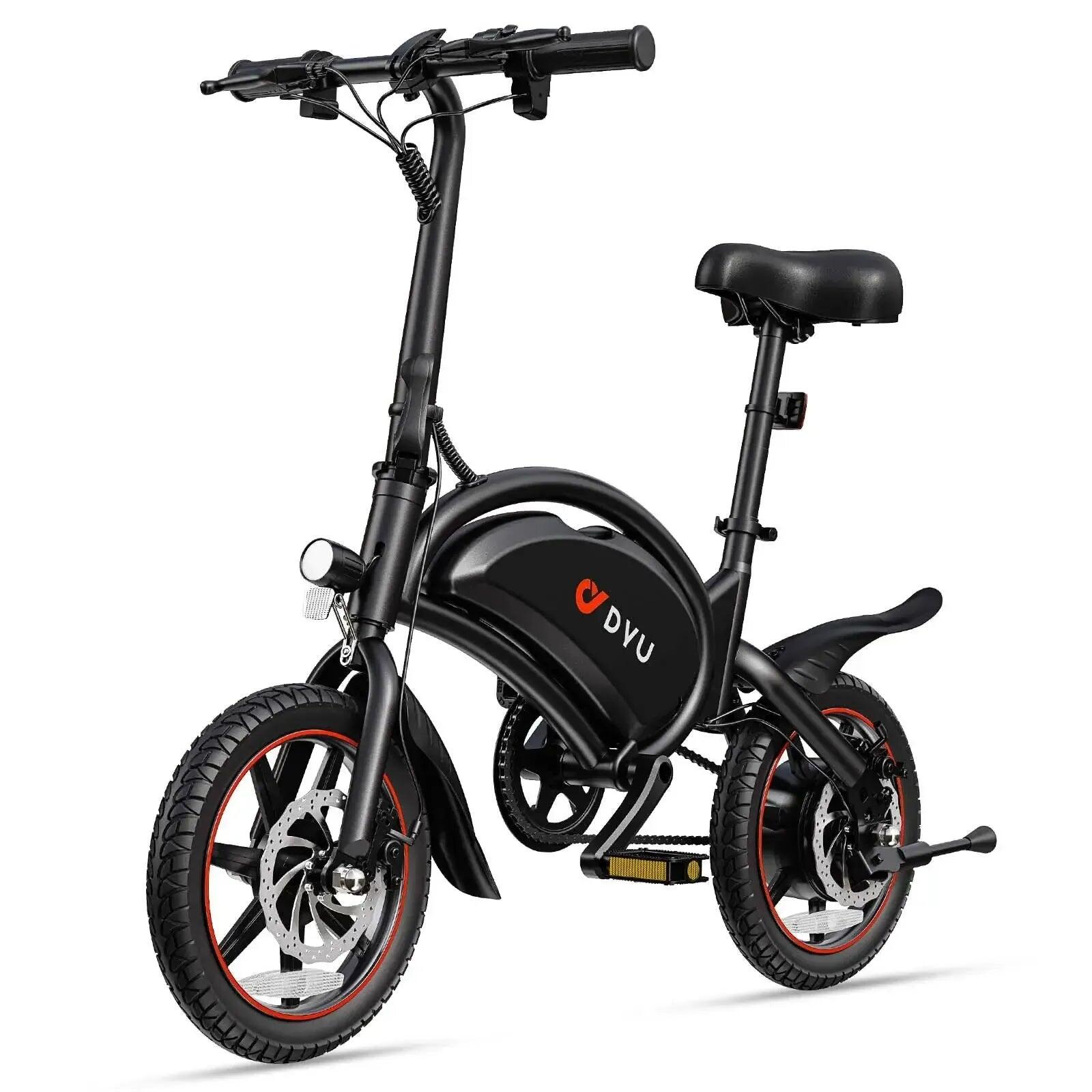Elektrische opvouwbare fiets 14 inch 250W 17kg schijfremmen D3S 3/7