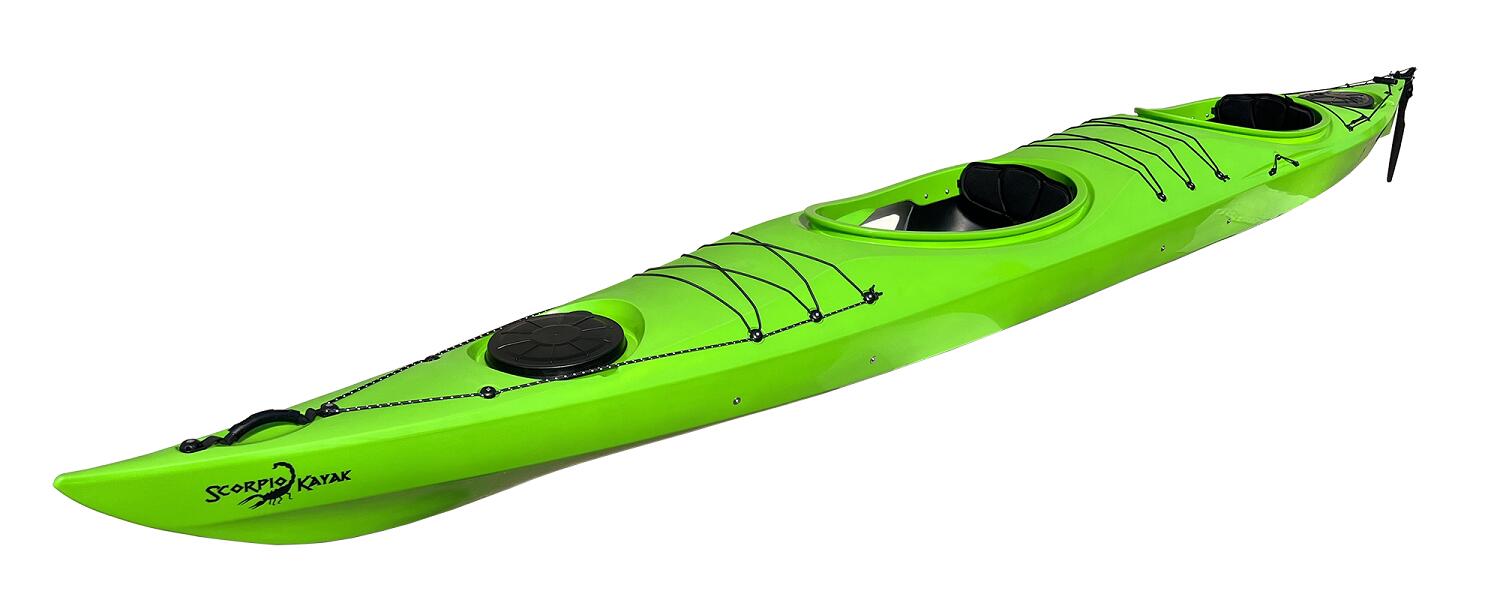 Kajak dwuosobowy wyprawowy do pływania Scorpio kayak Cruiser Twin + ster 2/4