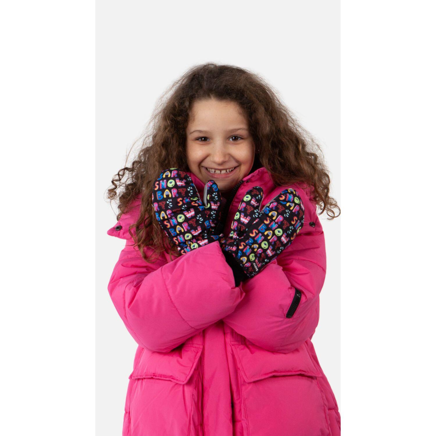 Gants Nylon Mitts Kids Print Black Fille 2/3