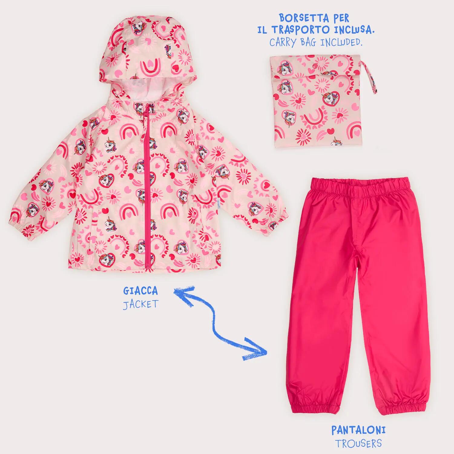 Set Pioggia Impermeabile Bambina 7/7