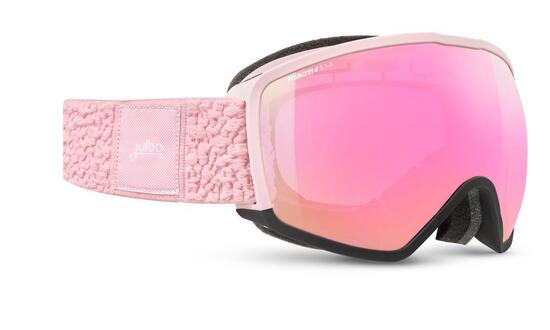 Masque de ski et de snowboard enfant et adulte - Rose / Noir HIT REACTIV