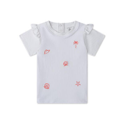 Swim Essentials T shirt da nuoto a maniche corte - Bianco - White Pearl - 86/92