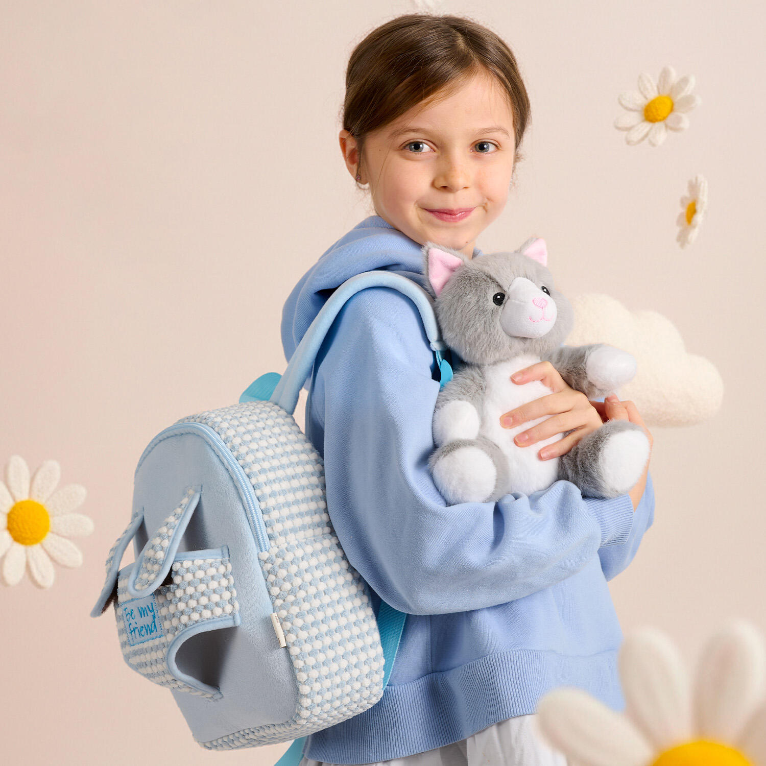 Zainetto con Peluche Gatto 6/7