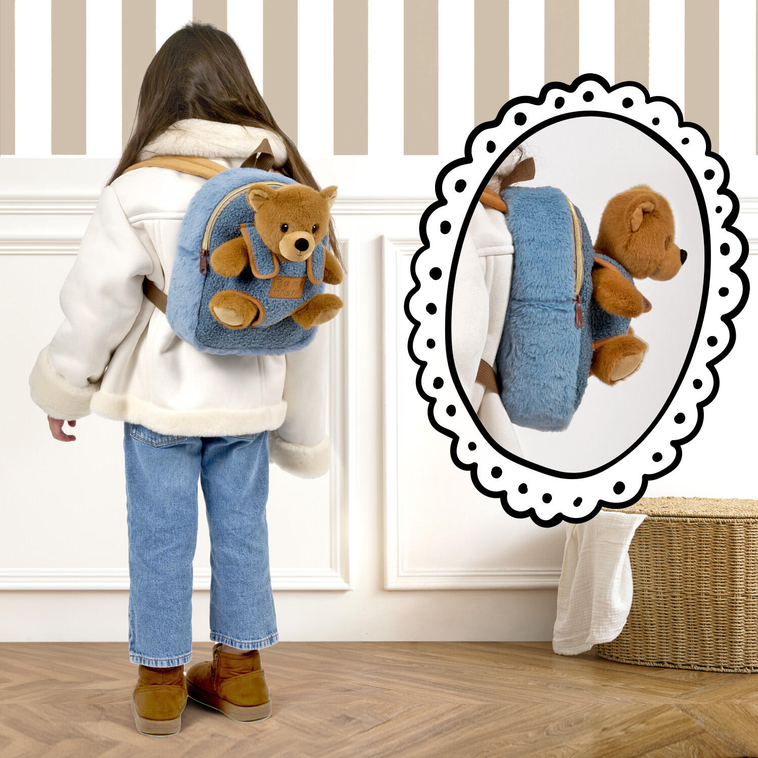 Zaino Morbido con Peluche Orsetto Marrone 7/7