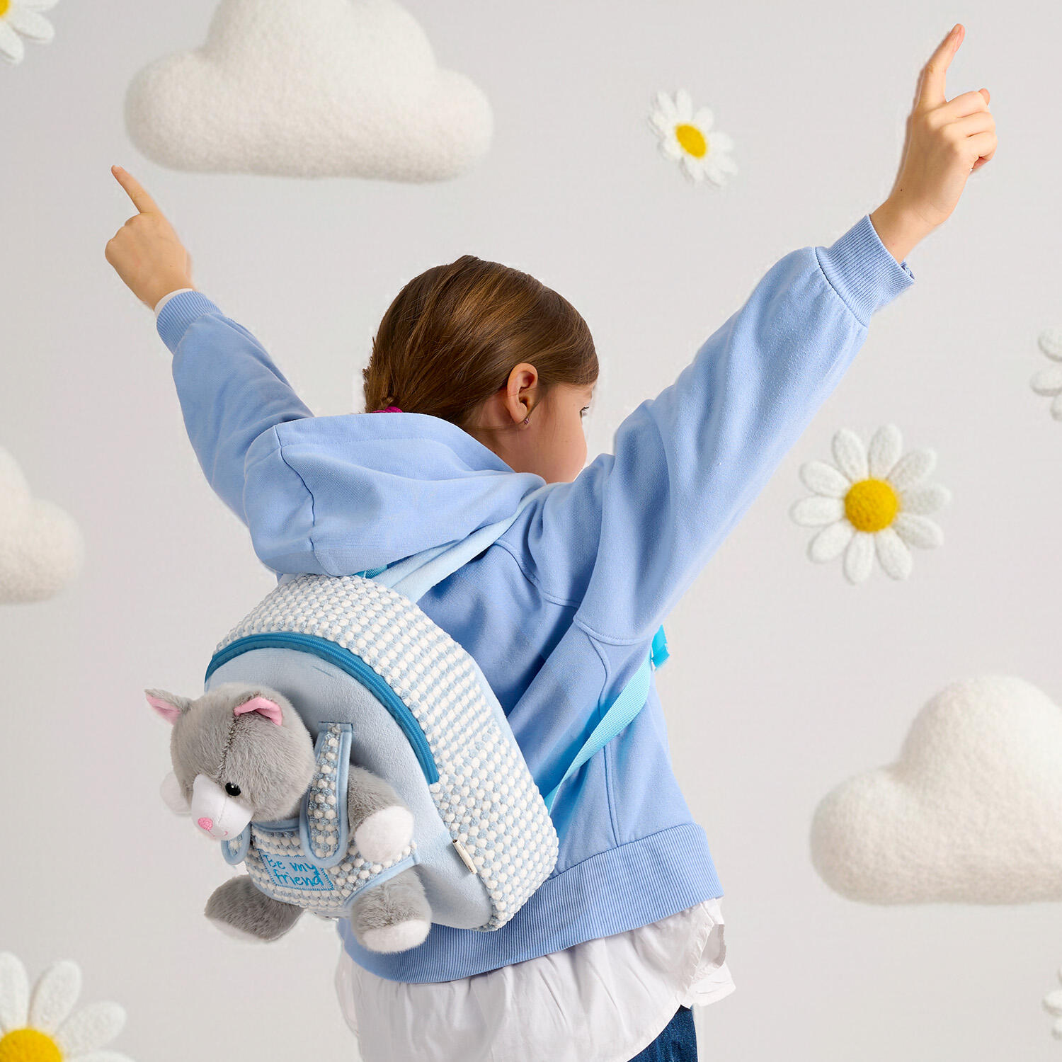 Zainetto con Peluche Gatto 7/7
