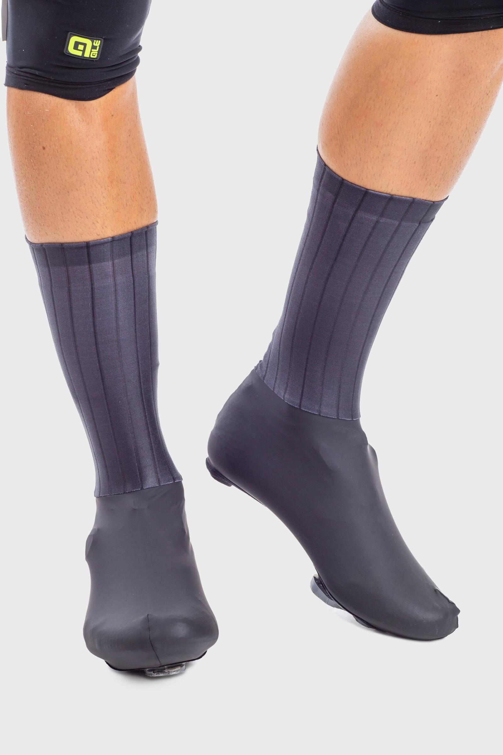 Copriscarpe Da Ciclismo ALE' Whizzy - Taglia L, Antivento, Impermeabili, Con Rivestimento In PU