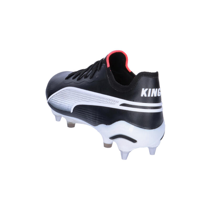 Ghete de fotbal KING ULTIMATE MxSG PUMA Black White Fire Orchid Red