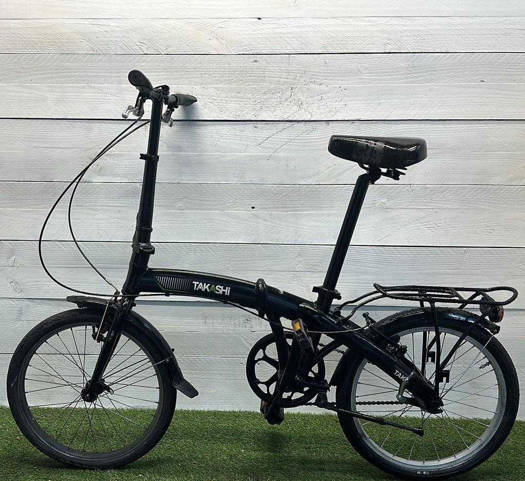 Vouwfiets stadsfiets, zwart, framemaat universeel 3/3