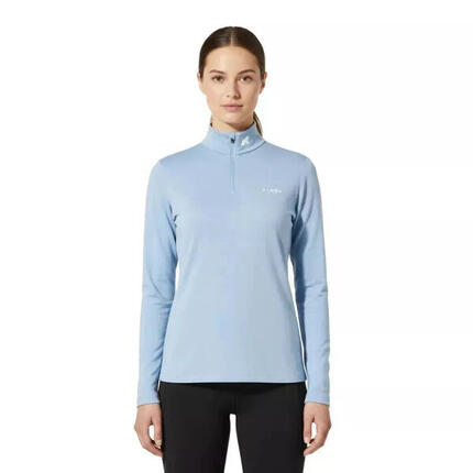 T-shirt femme 100% laine de mérinos manches longues - Bjork 210 Zip