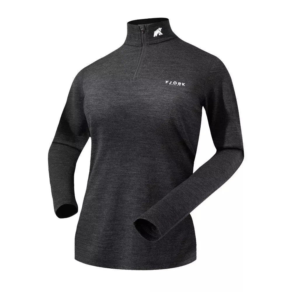 Dámské tričko s dlouhým rukávem ze 100% merino vlny - Bjork 210 Zip 2/7