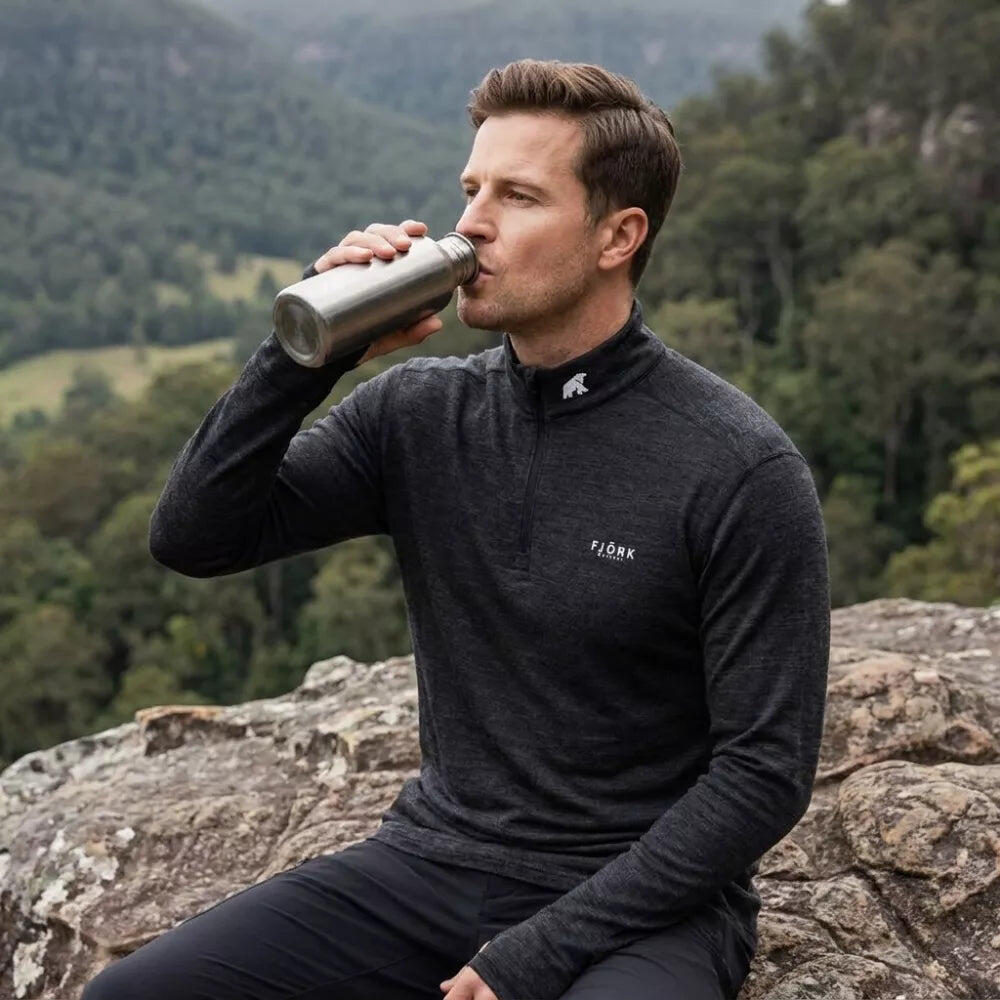 Finn Zip 210 da uomo - Strato base tecnico in lana merino 5/7