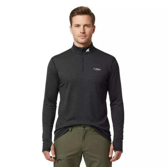 Finn Zip 210 voor heren - Technische baselaag van merinowol