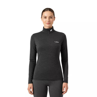 Dames t-shirt 100% merinowol lange mouwen - bjork 210 zip