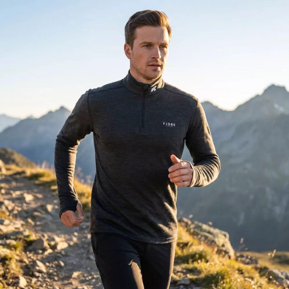 Finn Zip 210 da uomo - Strato base tecnico in lana merino 6/7