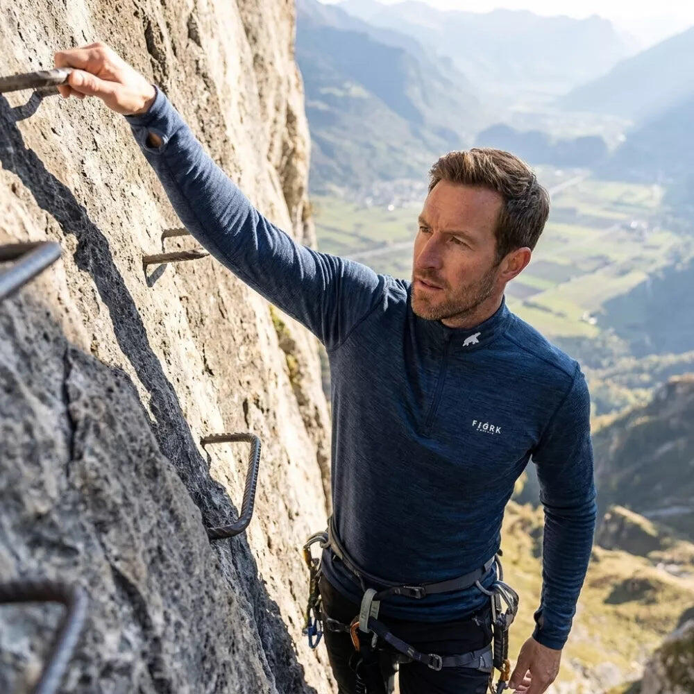 Finn Zip 210 da uomo - Strato base tecnico in lana merino 6/7
