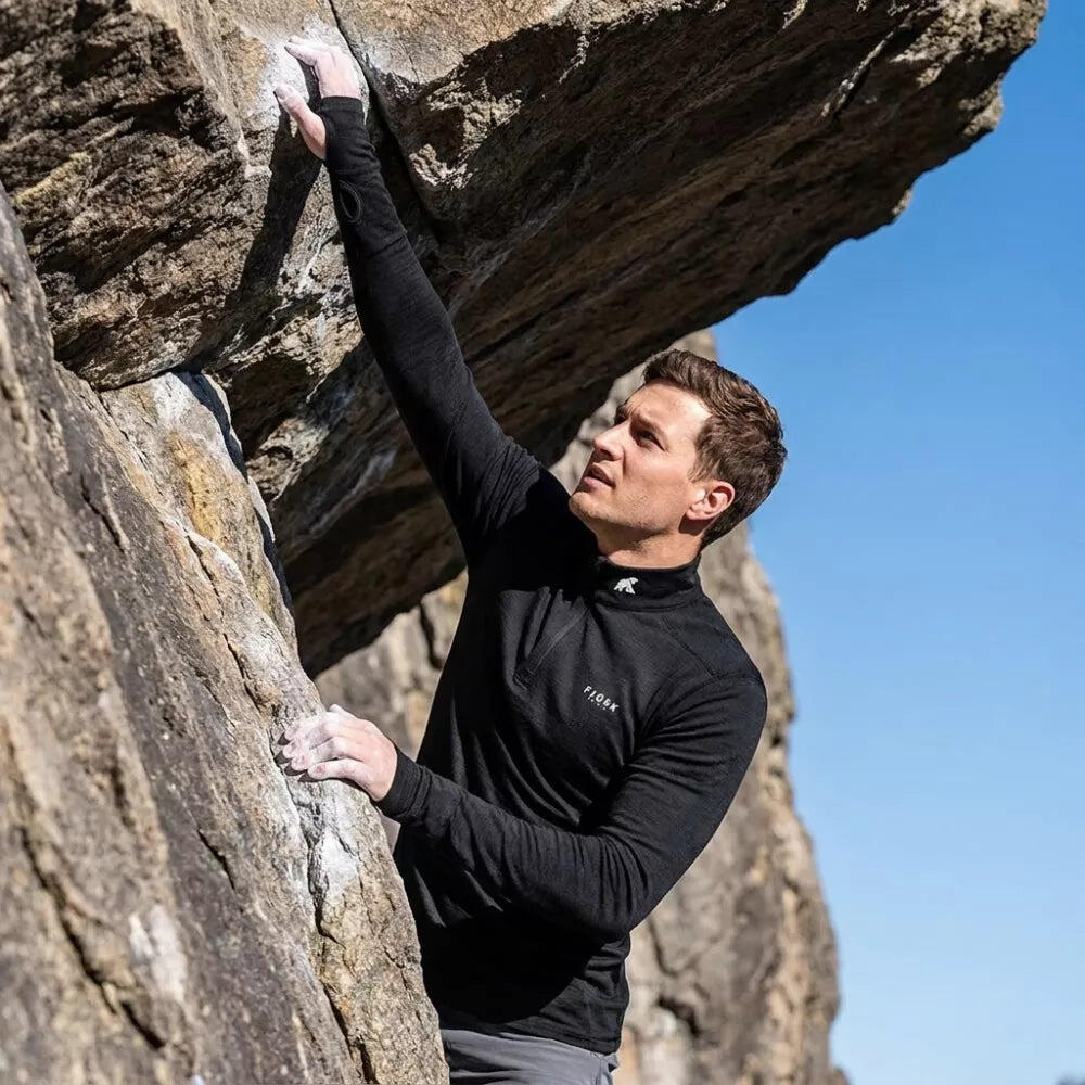 Finn Zip 210 da uomo - Strato base tecnico in lana merino 5/7
