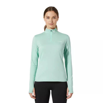 T-shirt femme 100% laine de mérinos manches longues - Bjork 210 Zip