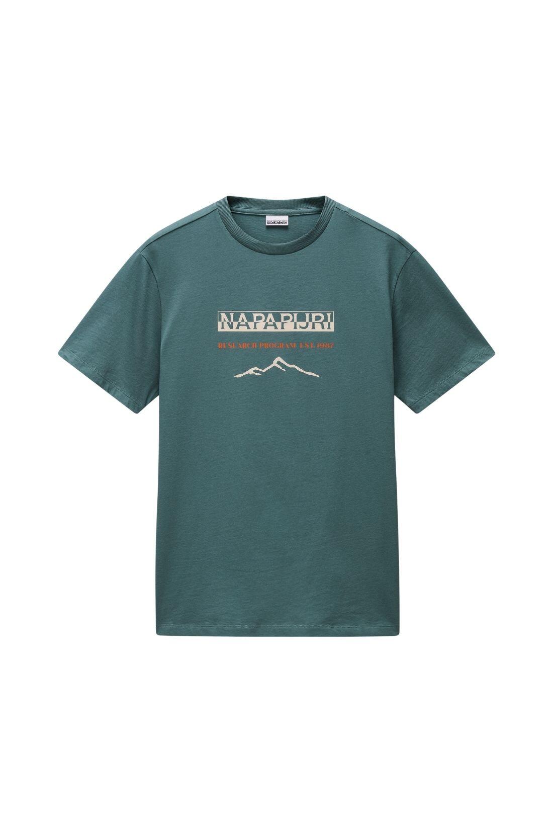 NAPAPRIJRI T-Shirt Sanem aus schwarzer Baumwolle für Herren 2/3