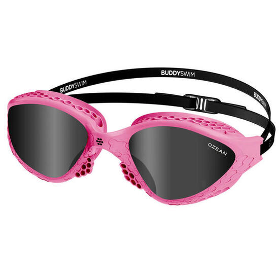 BuddySwim Ozean Occhialini White/Smoke OW Triathlon Antifog UV