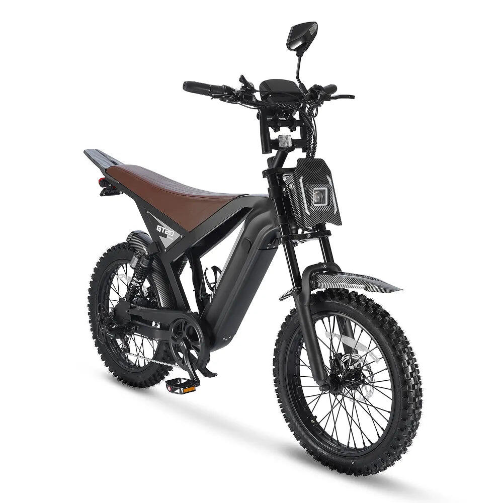Volwassen Elektrische Fatbike GT-20 PRO met Hydraulische Remmen Zwart 3/7