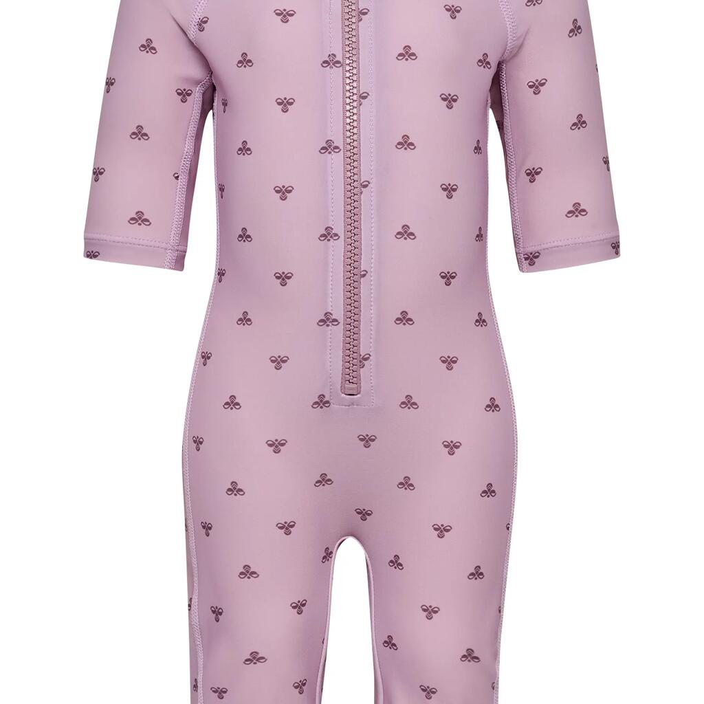 3/4 Girls' One-Piece Swimsuit Hummel BEE AOP