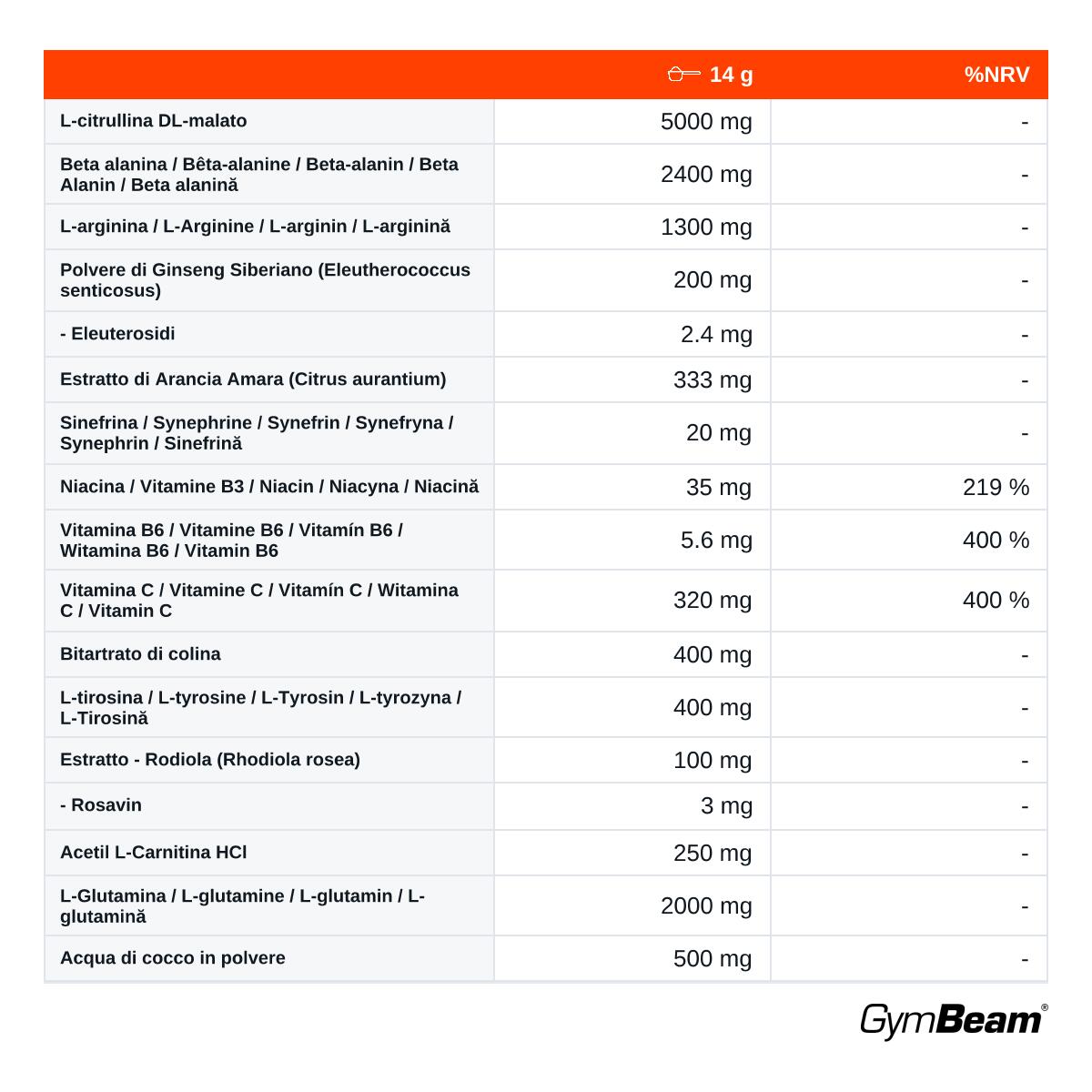Pre-workout in polvere senza zuccheri 420 g 2/2