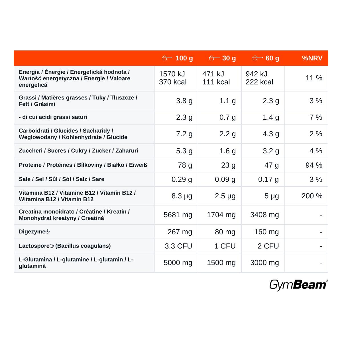 Proteine in polvere Gain Anabolic Protein 1000 g 2/2